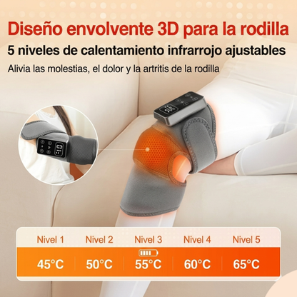 Masajeador de Rodilla con Calor y Vibración