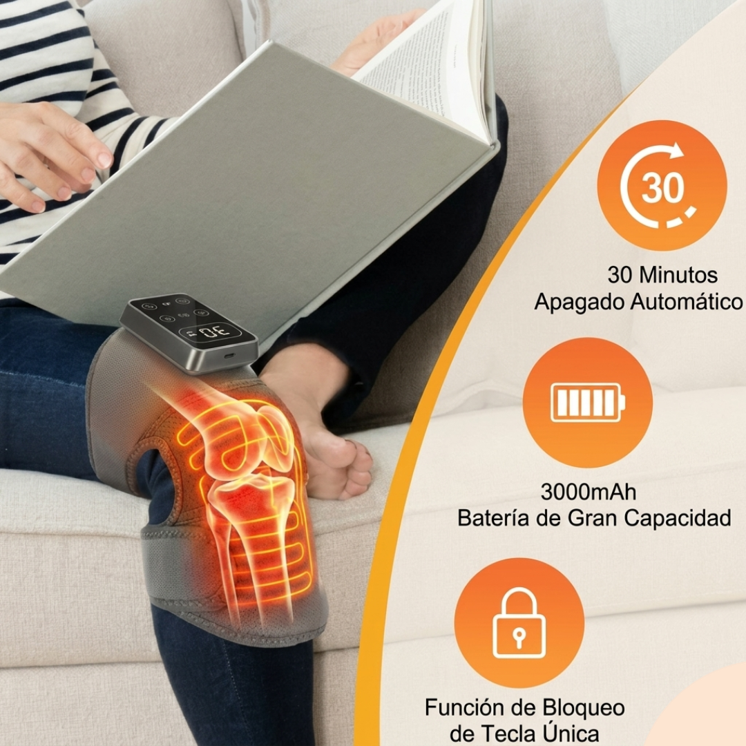 Masajeador de Rodilla con Calor y Vibración